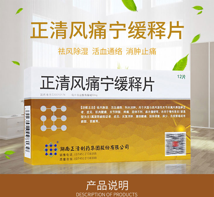 正清风痛宁缓释片