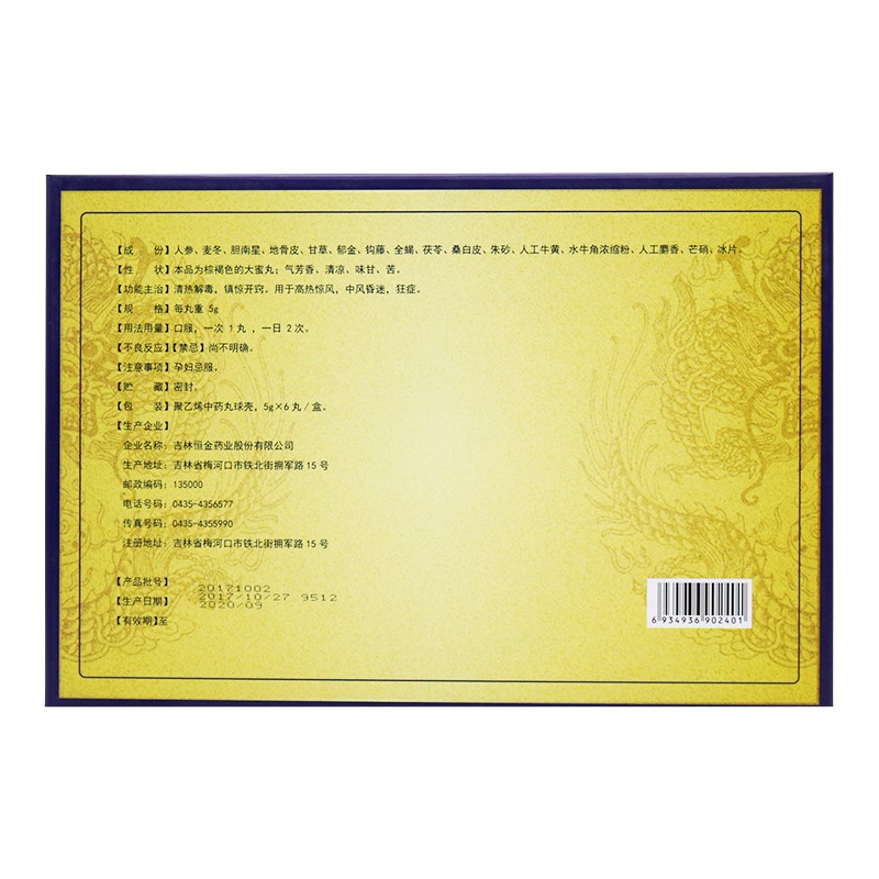 龙脑安神丸(溶之)包装主图