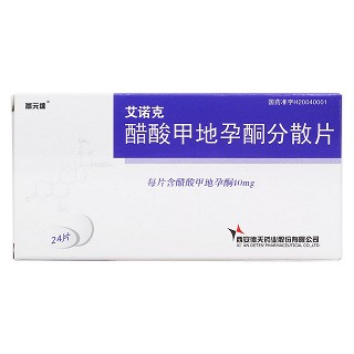 醋酸甲地孕酮分散片(艾诺克)包装主图