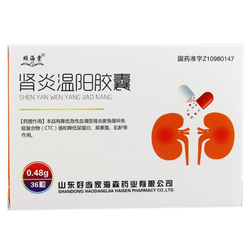 肾炎温阳胶囊(颐海棠)包装主图