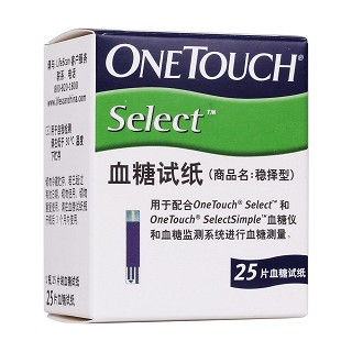 稳择型血糖试纸25片(强生)包装主图