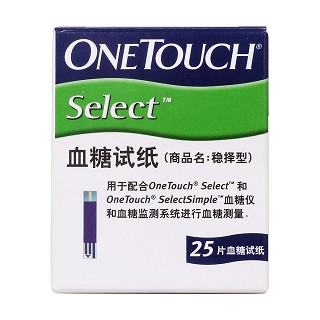 稳择型血糖试纸25片(强生)包装主图