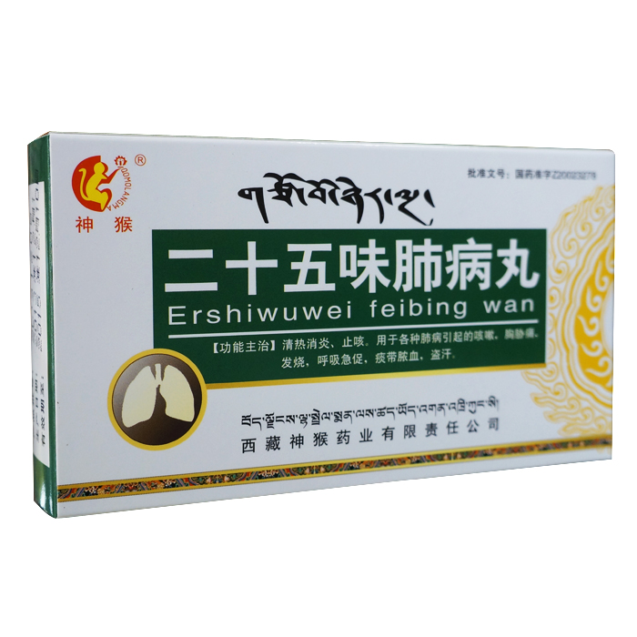 二十五味肺病丸(神猴)包装主图
