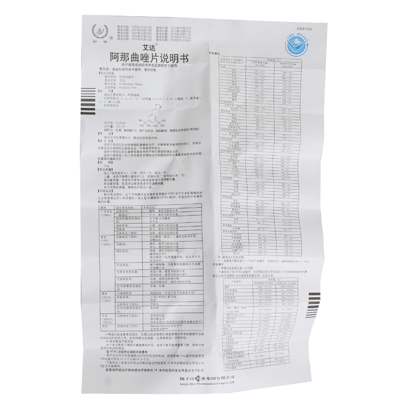 阿那曲唑片(艾达)包装主图