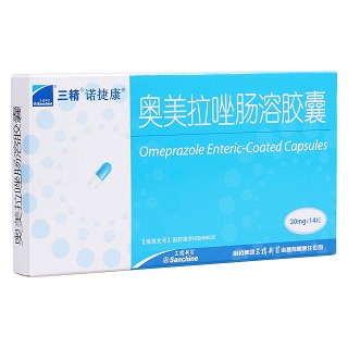 奥美拉唑肠溶胶囊(诺捷康)