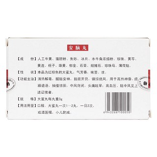 安脑丸(大蜜丸)(蒲公英)包装主图