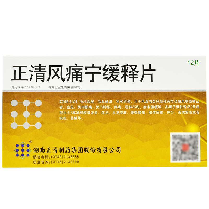 正清风痛宁缓释片(正清)包装主图