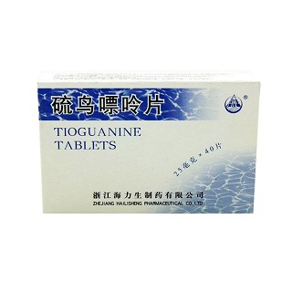 硫鸟嘌呤片(海力生)包装主图