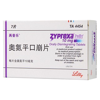 奥氮平口崩片(再普乐)包装主图