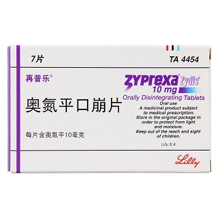 奥氮平口崩片(再普乐)包装主图