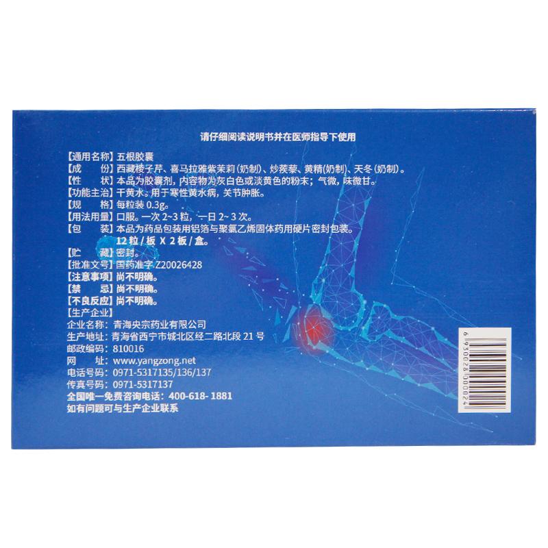 五根胶囊(央宗)包装主图