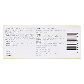 大黄䗪虫丸(同仁堂)包装主图