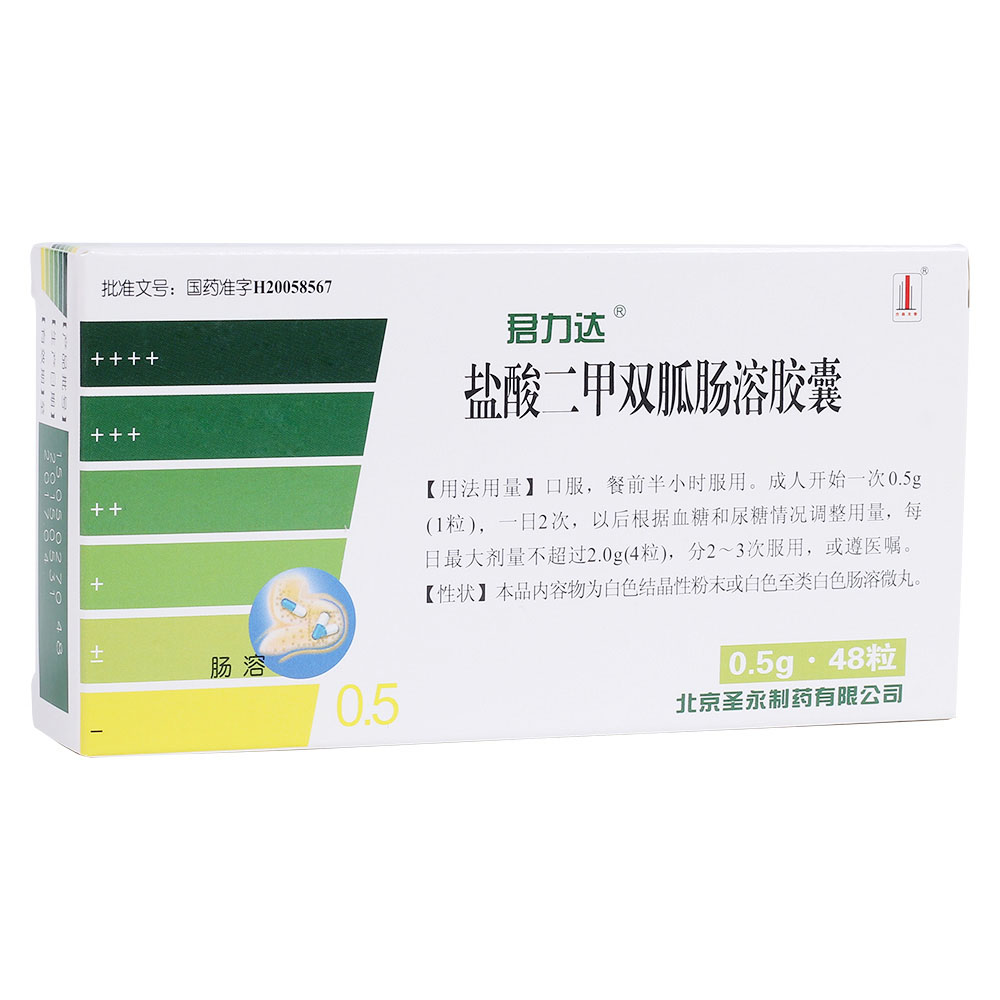 盐酸二甲双胍肠溶胶囊(君力达)