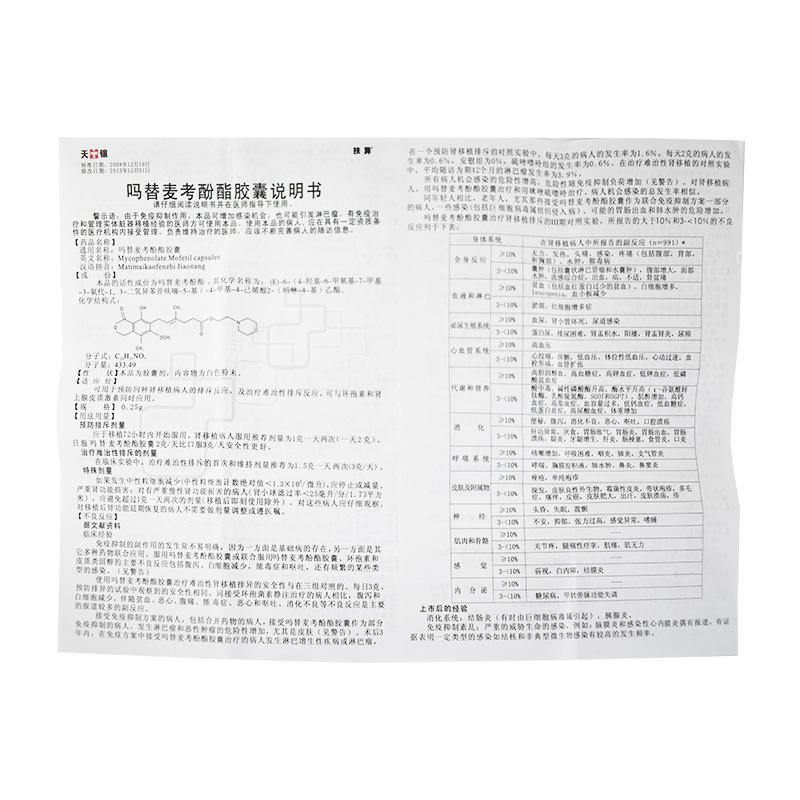 吗替麦考酚酯胶囊(扶异)包装主图