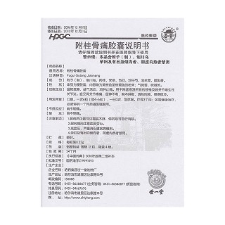 附桂骨痛胶囊(世一堂)包装主图