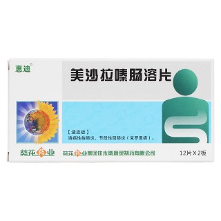 美沙拉嗪肠溶片(惠迪)包装主图