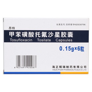 甲苯磺酸托氟沙星胶囊(昂特)包装主图