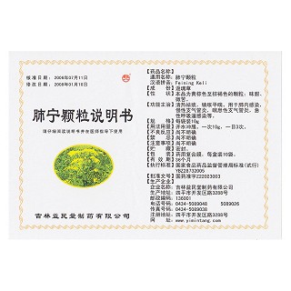 肺宁颗粒(君美)包装主图