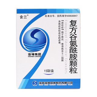 谷氨酰胺薁磺酸钠颗粒(原:复方谷氨酰胺颗粒)(舍兰)包装主图