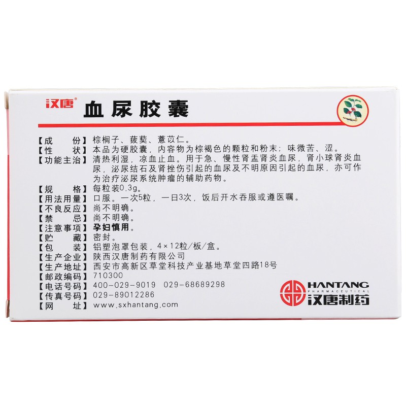 血尿胶囊(汉唐)包装主图