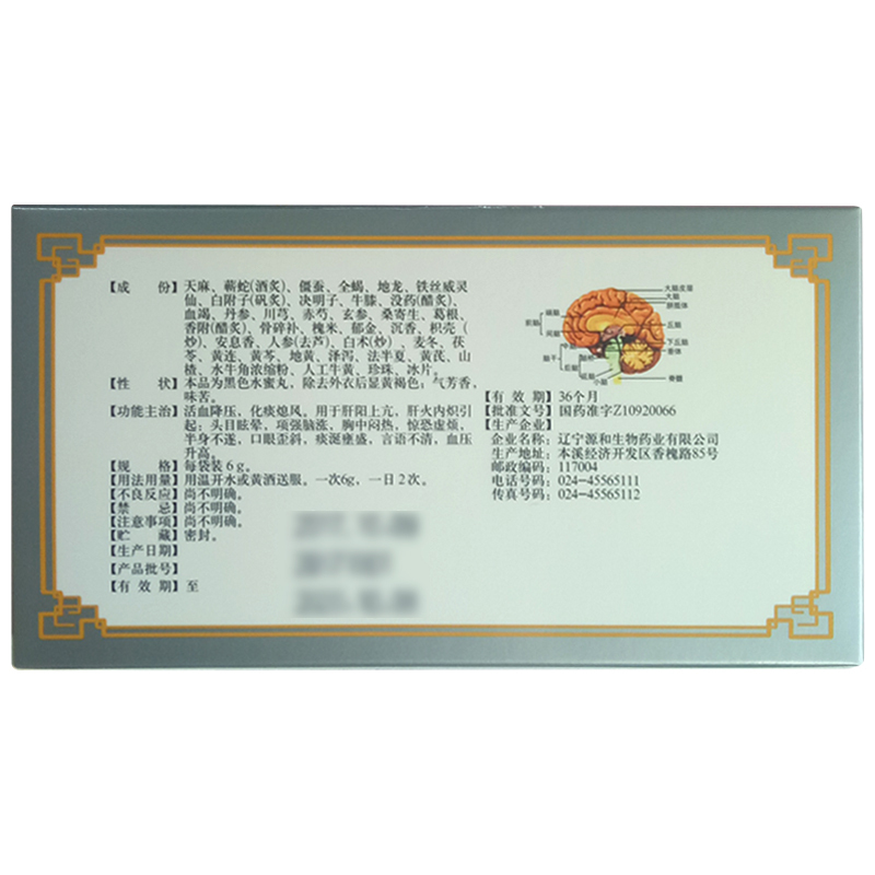 清眩治瘫丸(顺医堂)包装主图