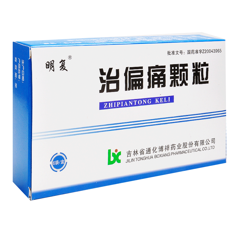 治偏痛颗粒(明复)包装主图