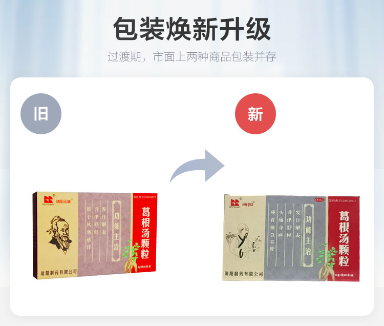 葛根汤颗粒(瑞阳)包装主图