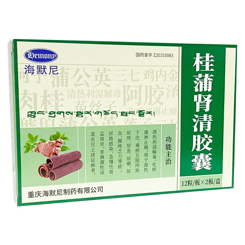 桂蒲肾清胶囊(海默尼)包装主图