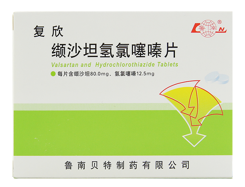 缬沙坦氢氯噻嗪片(复欣)包装主图