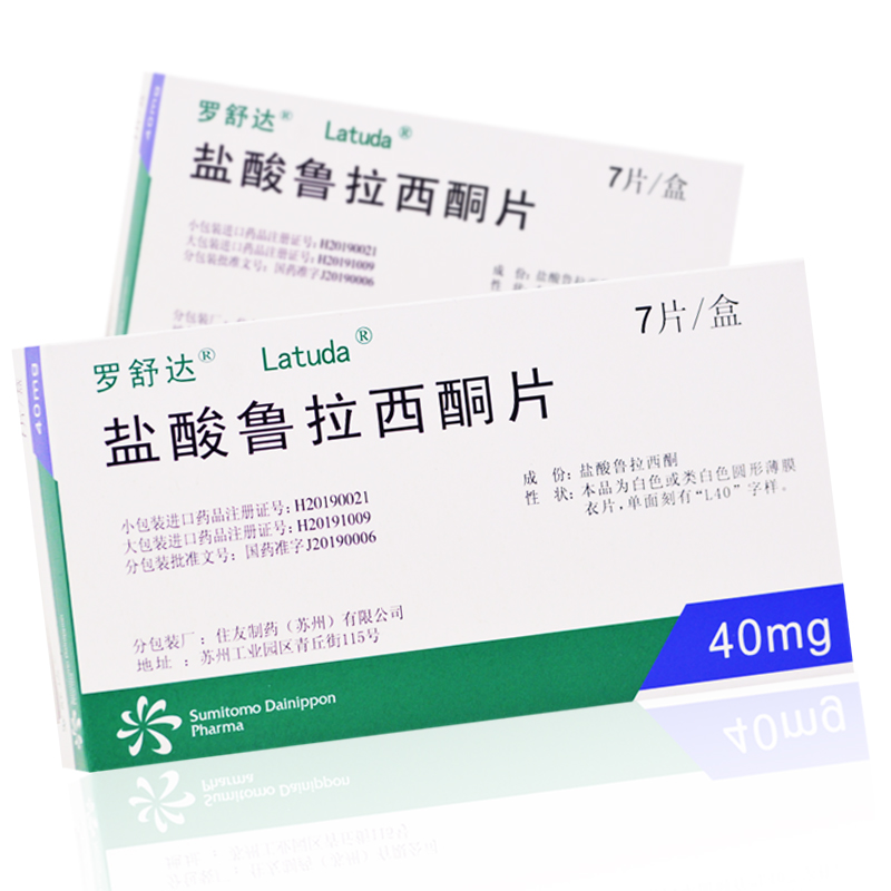 盐酸鲁拉西酮片(罗舒达)包装主图