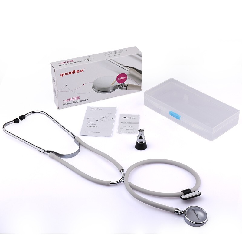 双用听诊器(全铜听头)(鱼跃)包装主图