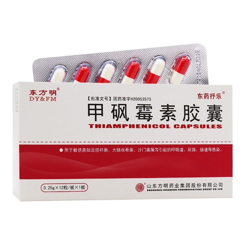 甲砜霉素胶囊(东药抒乐)包装主图